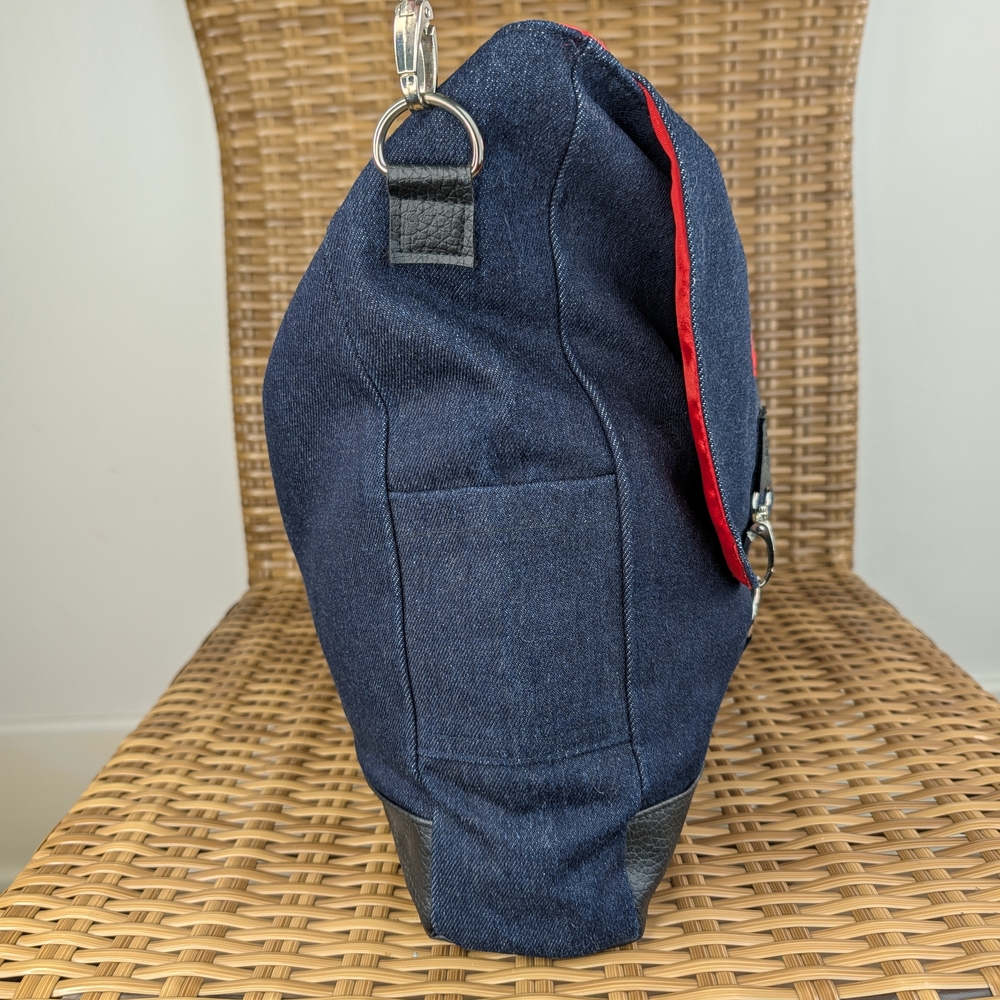 Depeche Mode Denim Messenger Bag Global Spirit Tour VIP Package Embroidered Blue - Picture 4 of 16